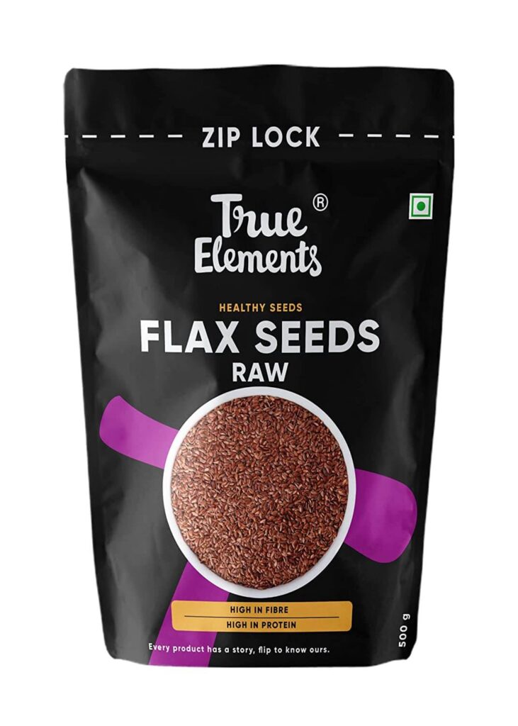 true-elements-raw-flaxseeds-Best-Organic-Ground-Flaxseed-Brands-in-India-in-2023